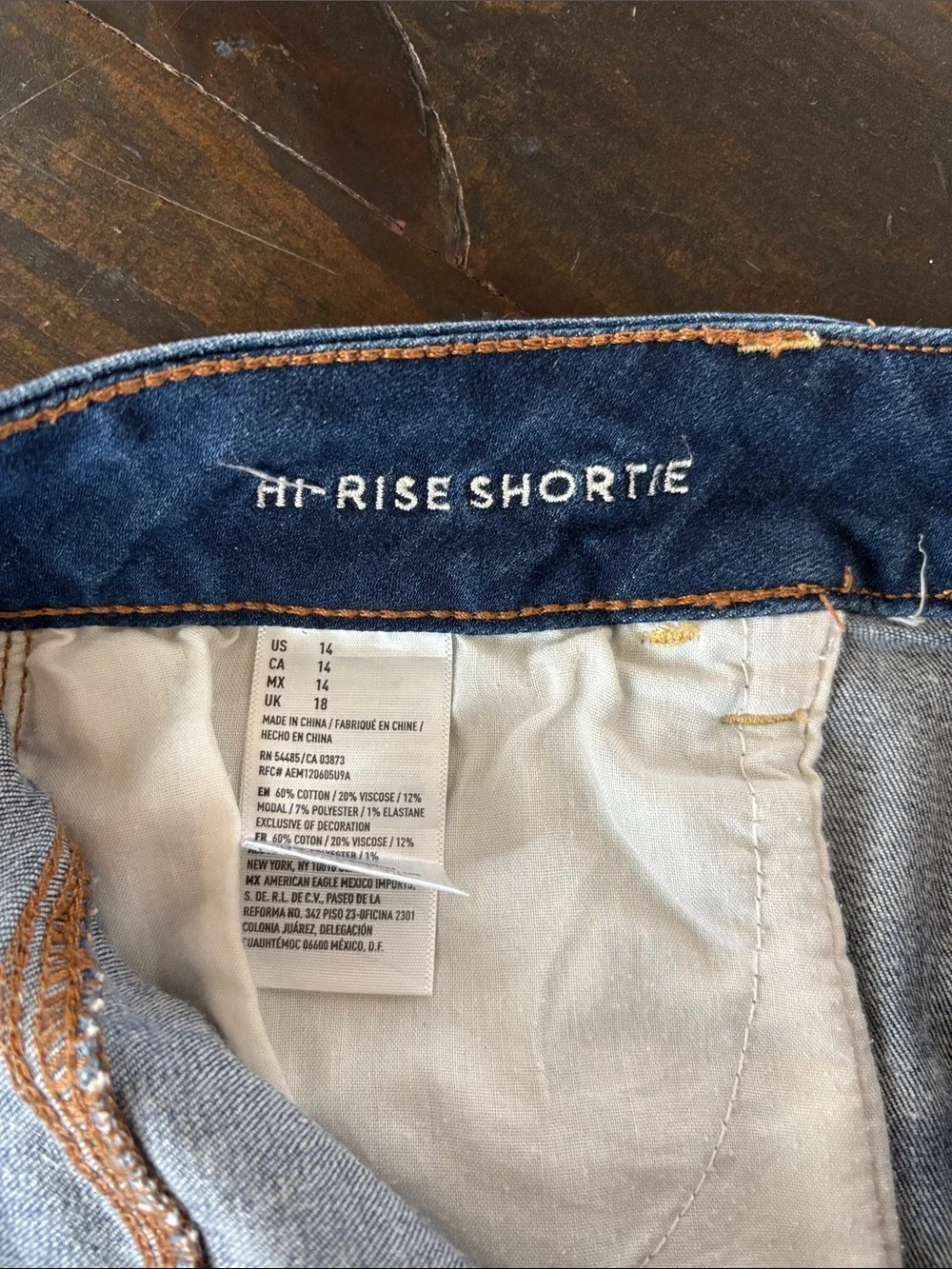 American Eagle Outfitters Hi Rise Shortie Super Stretch